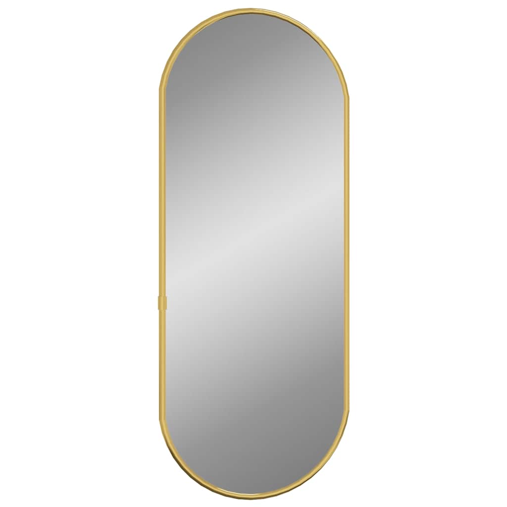 Vidaxl Wall Mirror, Gold, 50X20 Cm, Oval
