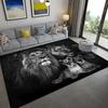 1Pcs Lion Print Rug Animal Pattern Carpet Non-slip And Hand Washable Floor Mat For Living Room Bedroom Home Decor Room Indoor Decor
