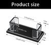 Clear Acrylic Business Card Stand Large Compartment Name Card Organiser Container For Efficient Business Card Management