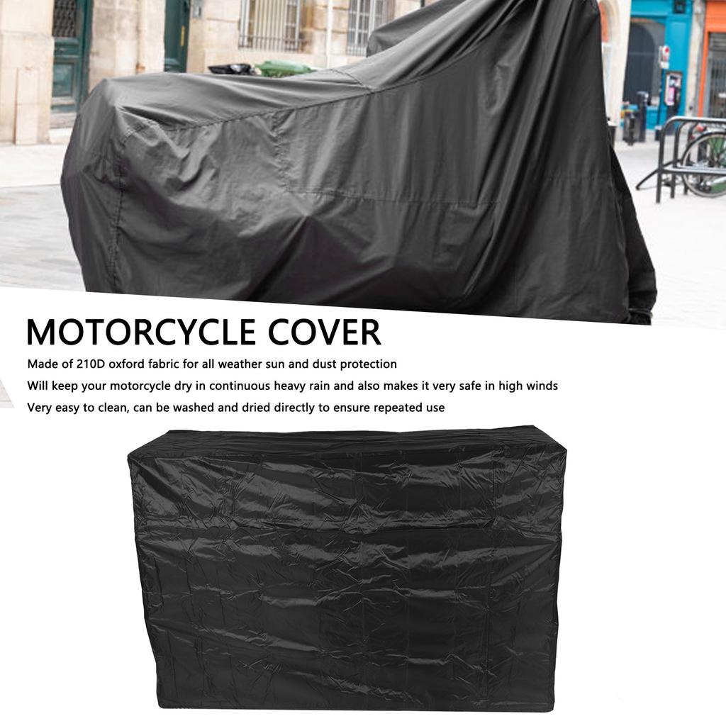 Motorcycle Scooter Cover Waterproof Outdoor Large Cover Anti Dust and Anti UV Protection Cover M 170x61x117cm