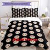 3pcs Custom Name Halloween horror Bedding Set Duvet Cover Closure Includes 1 Duvet Cover & 2 Pillowcases, Soft and Comfortable for All Seasons.