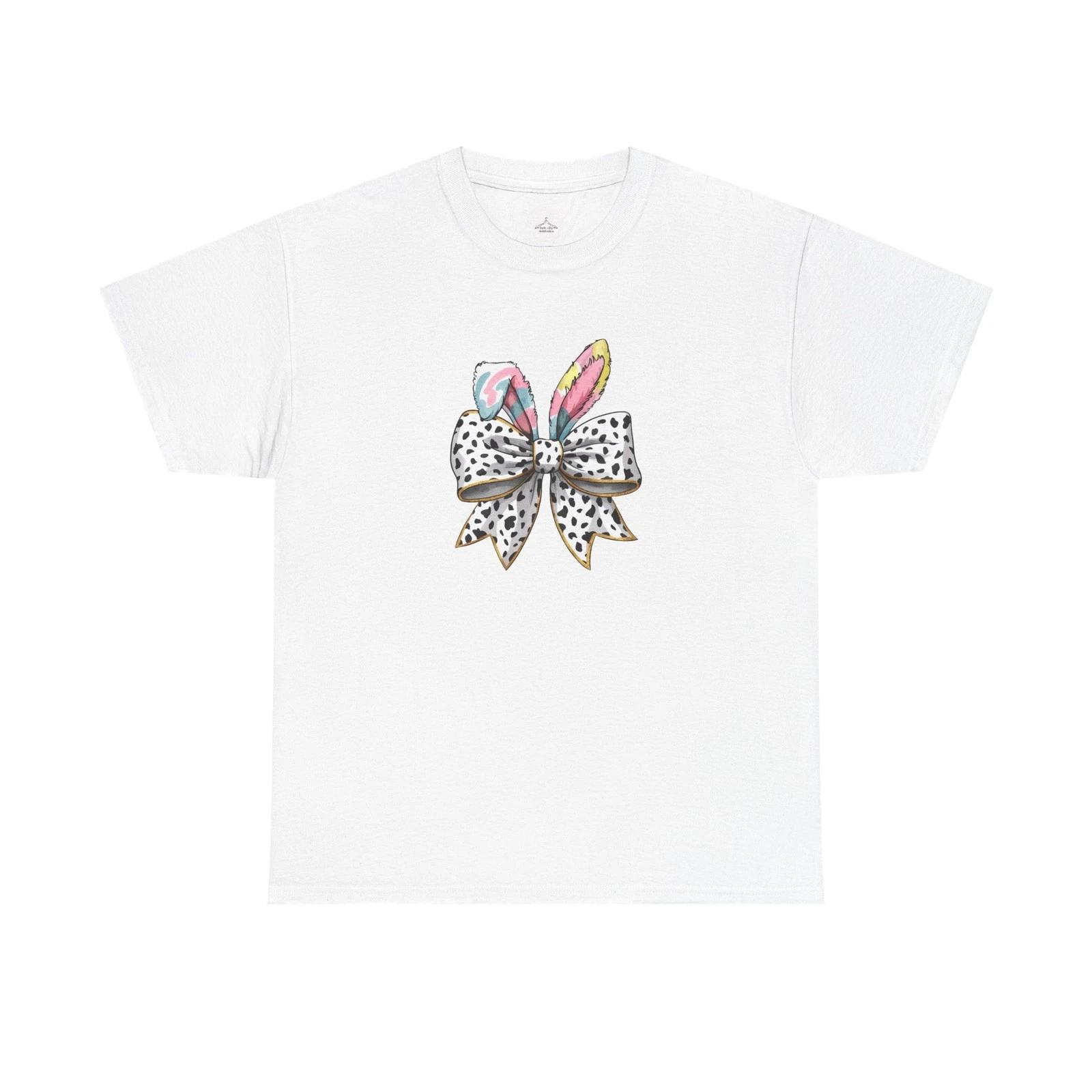 

Cute Bow Design Unisex Heavy Cotton Tee, Casual T-Shirt, Gift for Her, Birthday 2XL