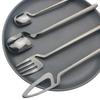 Colorful Hangable Cutlery Set Stainless Steel Creative Dinnerware Coffee Spoon Dinner Tableware Bar Silverware Set Kitchen Flatware