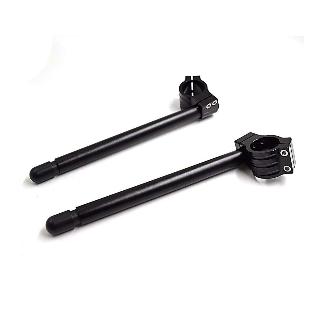 Karun CNC Aluminum Mm Handlebar Replacement for Honda NSR 250 CB 750 Nighthawk ZX6R Yamaha TZR250 Universal Cafe Racer Tilt Angle Bar Assembly Black