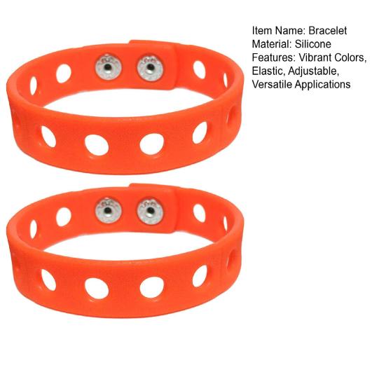 2 ks Silikonové náramky s přívěsky pro děti Nastavitelný náramek