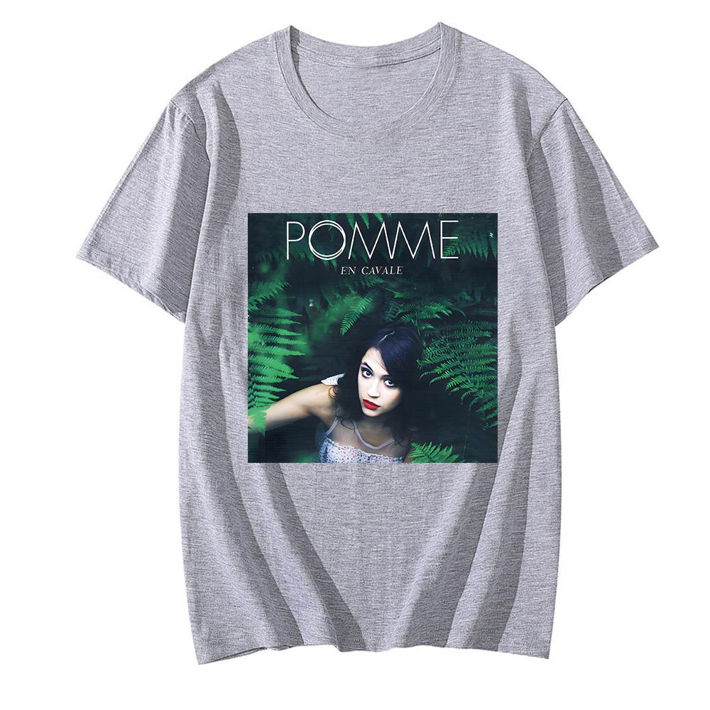 

Claire Pommet Pomme T-Shirt En Cavale Graphic Printing T-shirts Cotton Short Sleeve Camisetas Casual Round Neck Clothing XS сірий колір