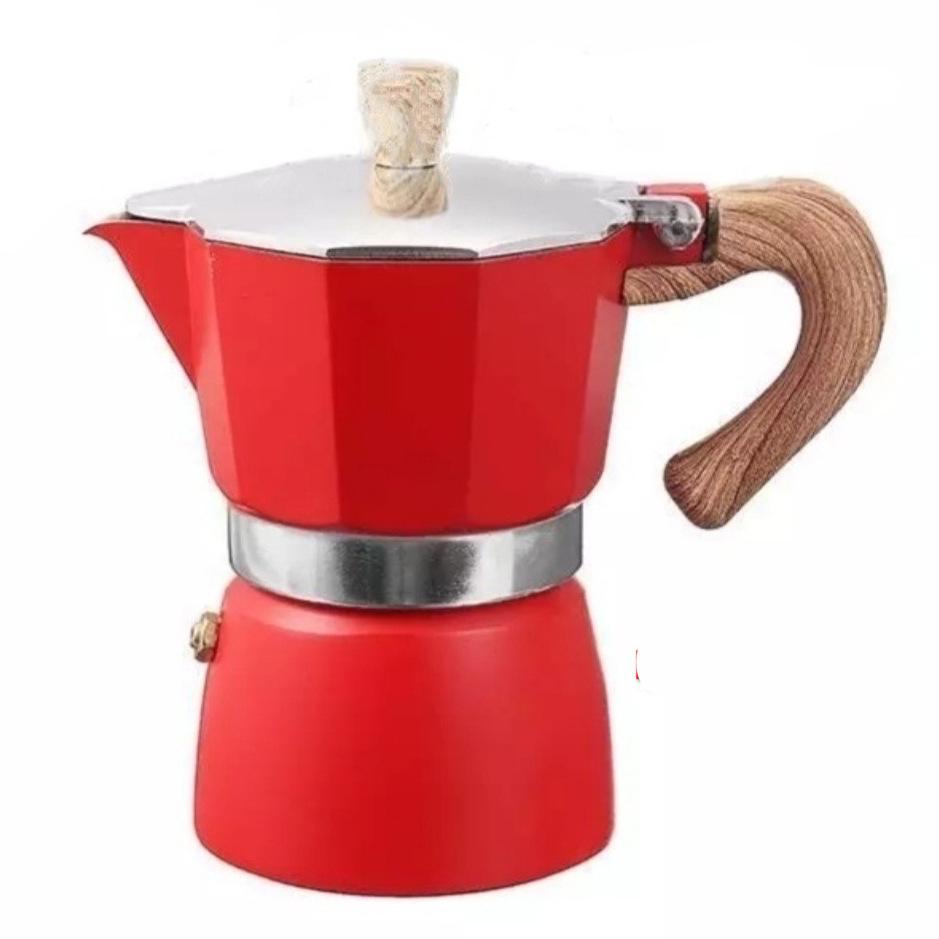 Seiko Octagonal Aluminum Moka Pot - Classic Italian Espresso Maker
