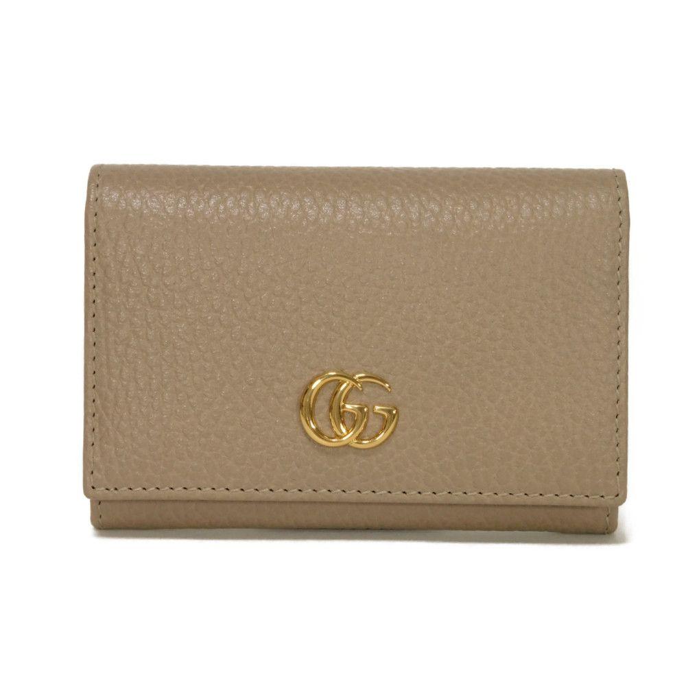Used 9539 Double G Two-tone Card Holder 739525 CAO2G 1544 7946 Current Pink Beige Pass Case Excellent Condition GG