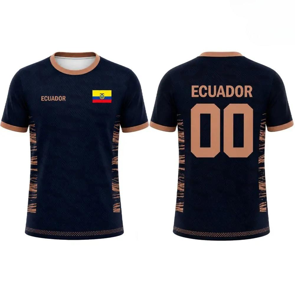 T-shirt de Football Respirant pour Sports d'Été Hommes Casual Manches Courtes Entraînement Créatif Coloré 3D Mode Casual Lâche