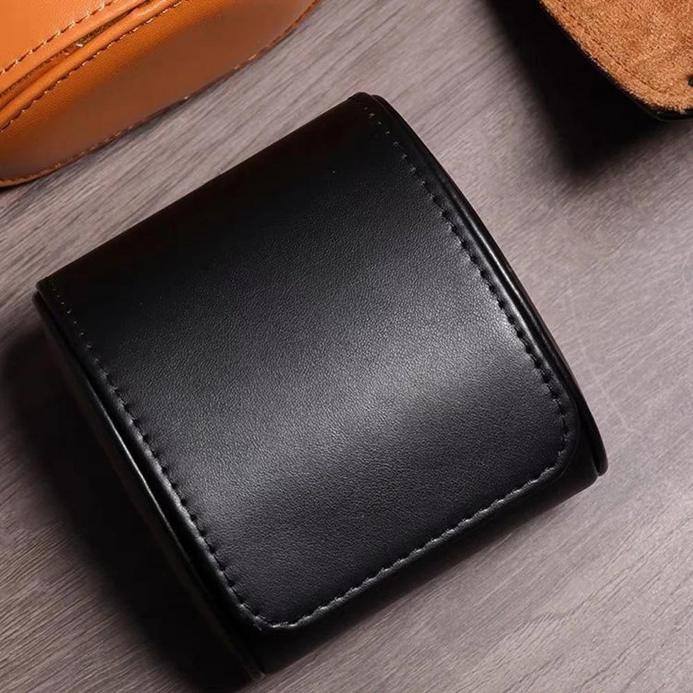Watch Roll Travel Case Watch Box Organizer for Men with 1/2/3 Slots Watch Display Storage Portable Watch Rolls PU Leather Cases