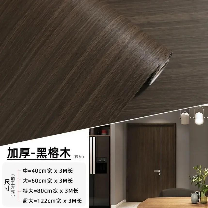 Wodoodporny Papier Kontaktowy Dekoracyjny z Wzorem Drewna do Renowacji Mebli Samoprzylepna Usuwalna Tapeta Winylowa na Ściany w Rolkach