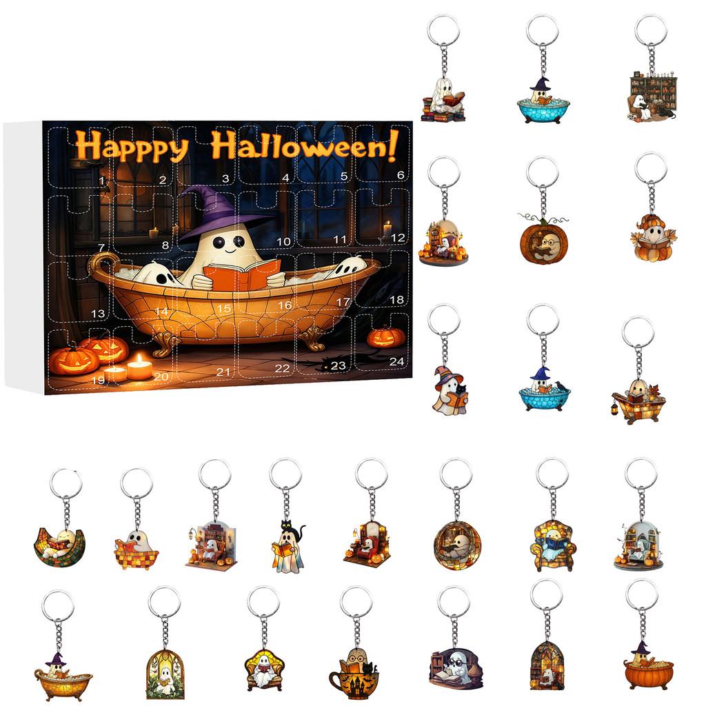 Halloween Ghost Keychain Series With Acrylic Material For Party Decor And Collectors Style G