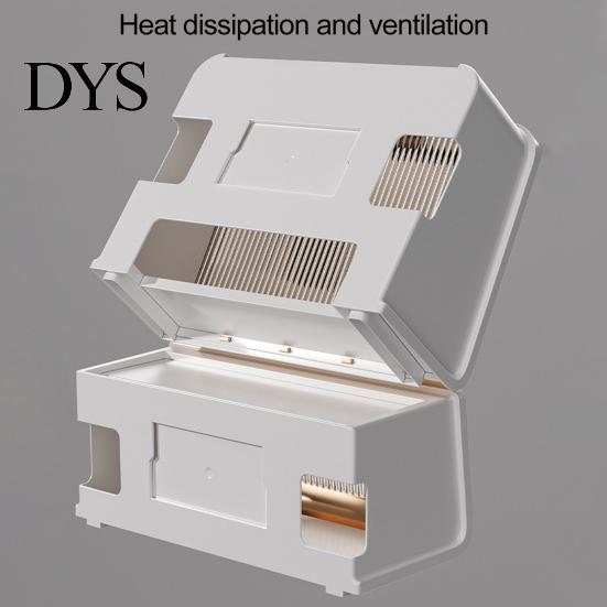 Wire Cable Storage Case Wi-Fi Router Shelf Large Capacity Dustproof Visible Design Smooth Edge Simple Appearance Container Save Space Plastic