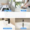 Silicone Faucet Sink Splash Guard Mat Foldable Drain Mat Non-Slip Multiple Drain Holes Adjustable Faucet Protector for Kitchens