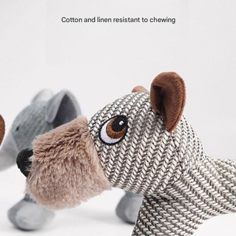 Fun Animal Shape Squeaky Toy For Dog Chewing and Tugging Entertainment Activity Teething Toy for Aggressive Chewers