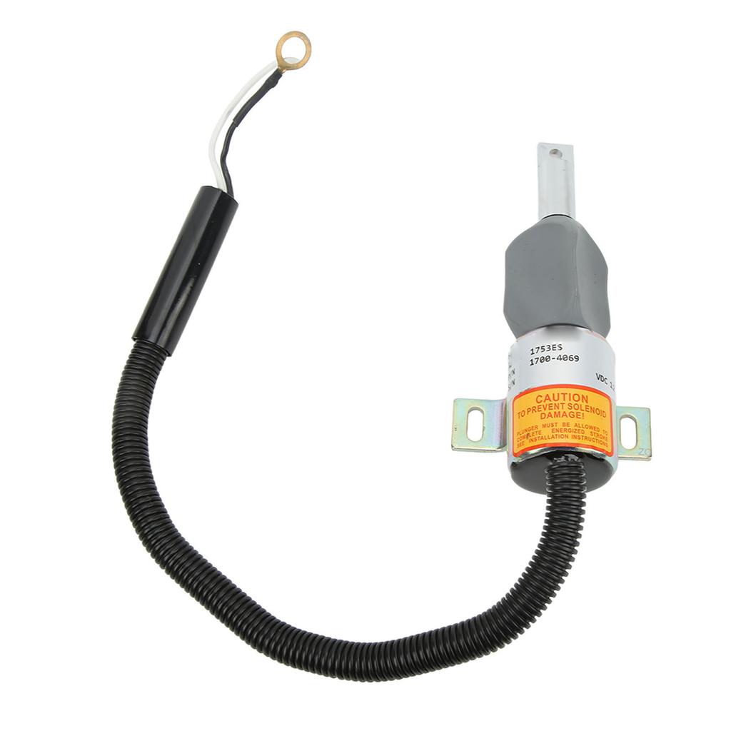 Fuel Stop Solenoid 17004061 12V Cut Off Shutdown Control Valve Replacement for Takeuchi Woodward TL140