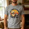 All Need Is Coffee My Golden Retriever Unisex T Shirt Summer Pet Companionship Slogan Circle Emblem Dog Portrait Top