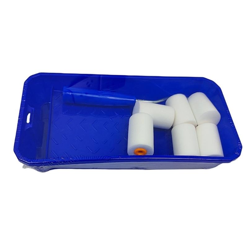 2" Small Foams Paint Paint Roller Brush 2inch Foams Paint Brush Paint Roller with Tray Perfect for Painting Narrow Area