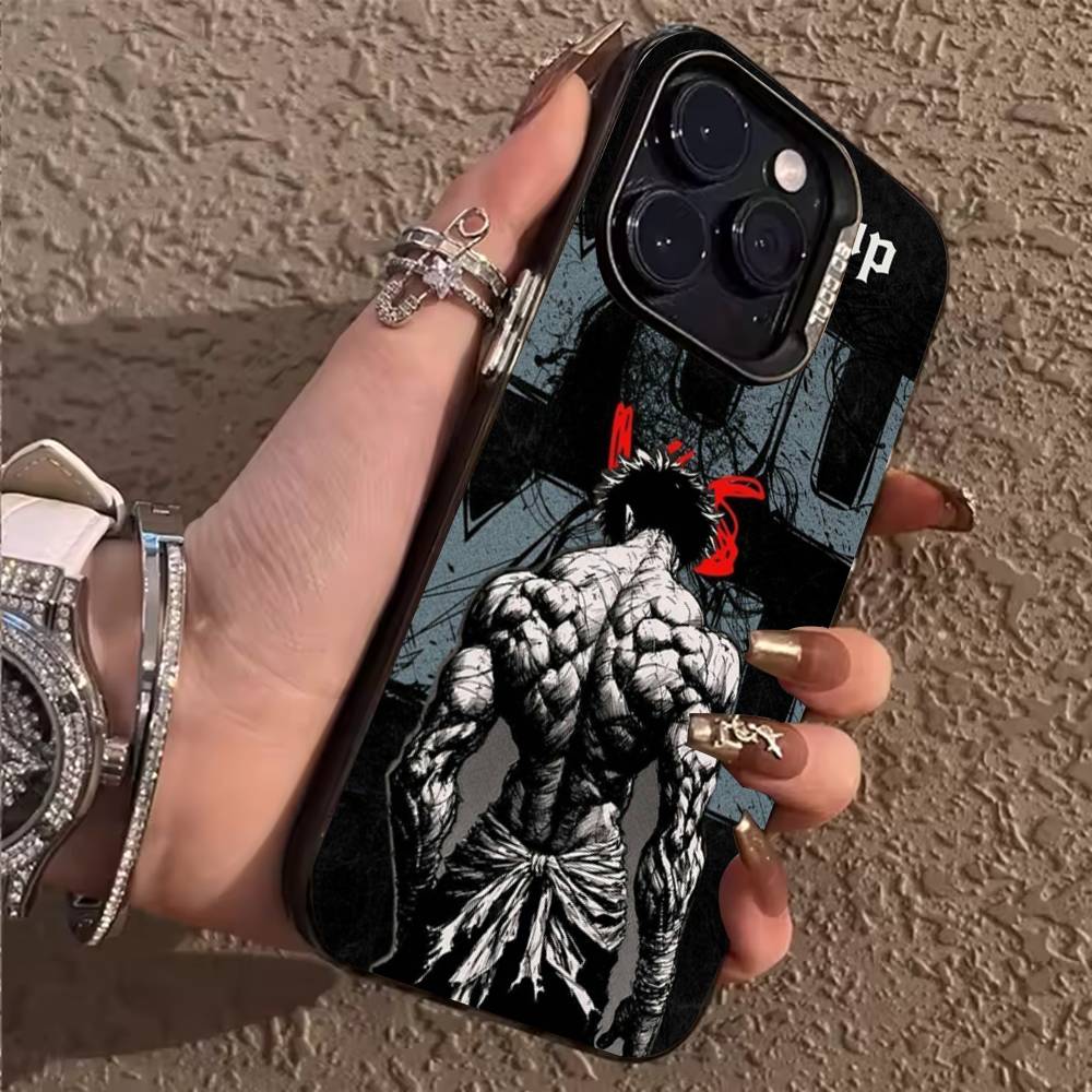 Cool B-Baki H-Hanma Phone Case For iPhone 17,16,15,14,13,12,11,Pro,X,XS,Max,Plus Soft Black Cover