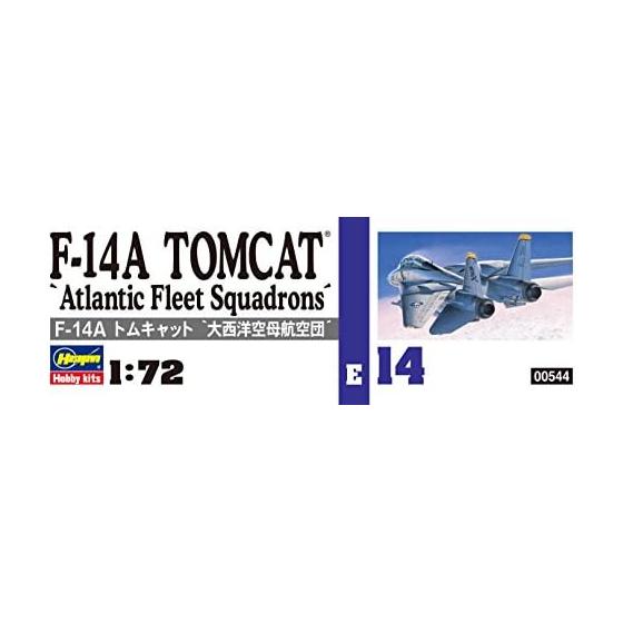 Hasegawa 1/72 US Navy Carrier Fighter F-14A Tomcat Atlantic Carrier Air Wing Plastic Model E14 Silver
