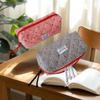 Trousse à crayons mignonne à carreaux cerise grande capacité sac de papeterie pour étudiants sacs à cosmétiques pour femmes pochette portable sac de rangement cadeaux