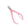 Transparent Pink Nail Clippers Sharp Dead Skin Remover, Portable Toenail Trimmer with Comfortable Grip, Ideal for Home Manicure, Nail Care Tool