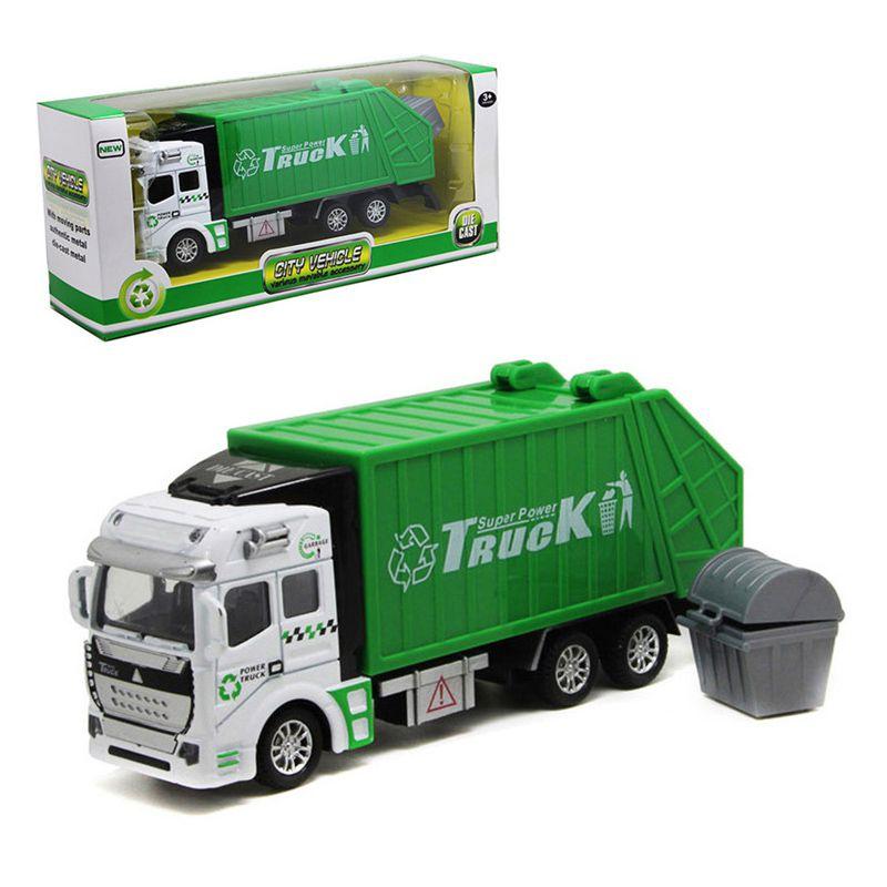 

Кольорова лита іграшка-сміттєвоз із сміттєвим баком для дітей, хлопчиків, Різдвяний подарунок