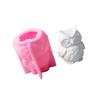Owl Figurine Silicone Molds for Epoxy Resin Soap Making Cement Gypsum Silicone Molds for Handmade Craft 6XDE