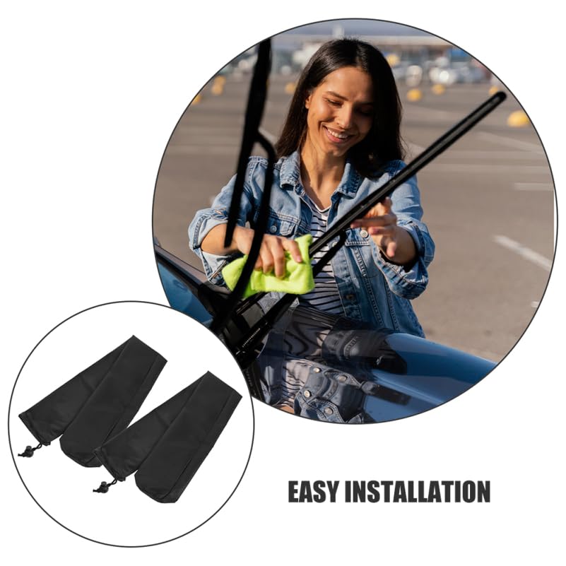 GLEAVI 2 Pairs Car Wiper Cover Car Body Side Wiper Cover Wiper