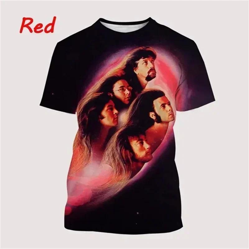 Summer Men Clothing Deep Purple Band Hard Rock Music 3D Print T-shirt Fashion Casual Oversized T Shirt Harajuku Unisex Tops Tees
