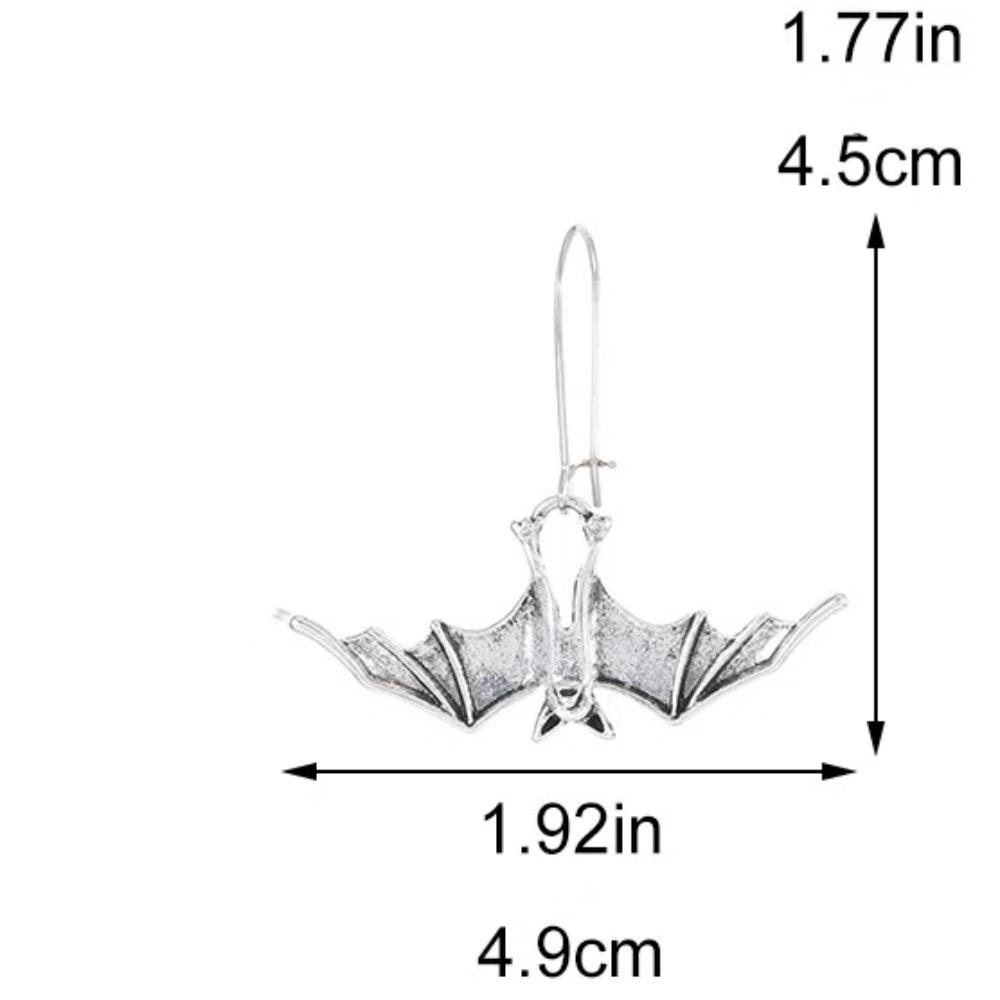 Creative Bat Earrings DIY Jewelry Simulated Animal Pendant Gothic Decor Halloween Earrings  Party