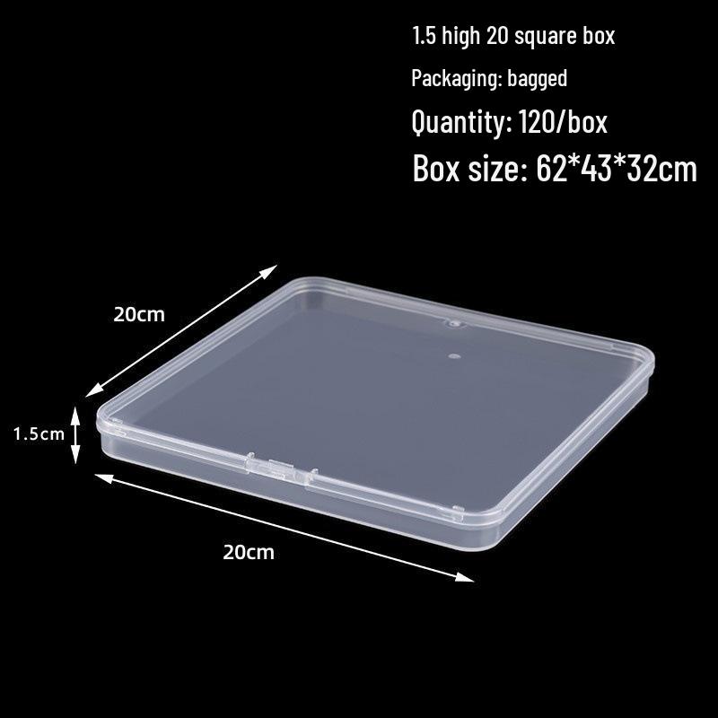 Rectangular Translucent PP Plastic Storage Box with Lid for Jewelry and Small Parts