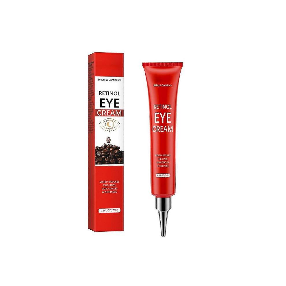 Retinol Caffeine Eye Cream, Eye Cream for Dark Circles and Puffiness, Anti-Aging Eye Cream, Reduce Fine Lines