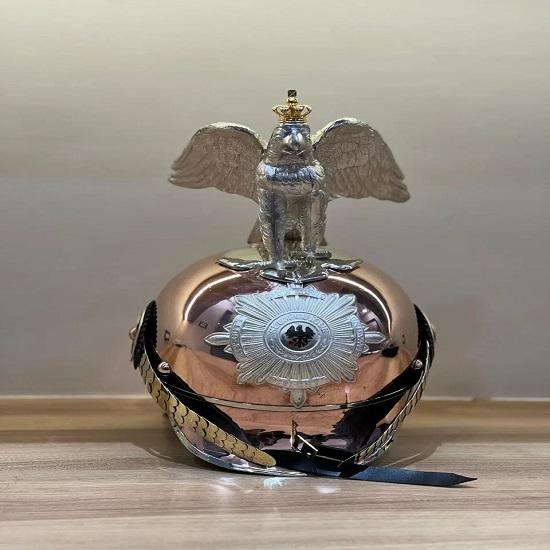 Handmade German Pickelhaube Helmet Reichsadler Spike Prussian Officer Wearable Armor