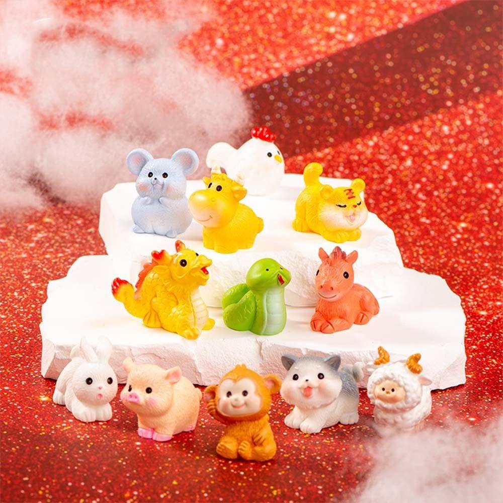 

Симпатичные мини-фигурки «Двенадцать знаков зодиака» своими руками, микроландшафтное украшение для домашнего рабочего стола