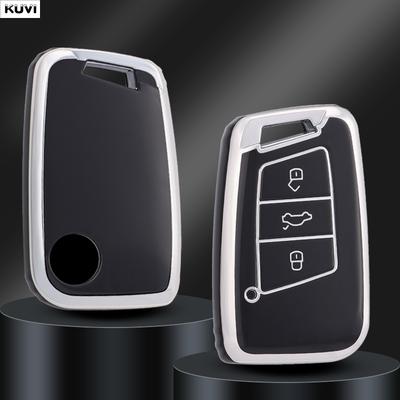 New Tpu Car Remote Smart Key Case Cover For Vw Volkswagen Magotan Passat B8 Skoda Superb Kodiaq A7 Auto Holder Fob Accessories