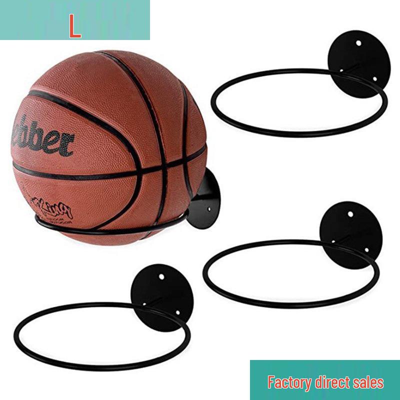 Настенная кованая спортивная стойка для демонстрации баскетбольных, футбольных и бейсбольных мячей