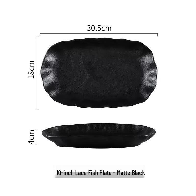 

Zhi Shi Premium Scalloped Oven-Safe Fish Plate