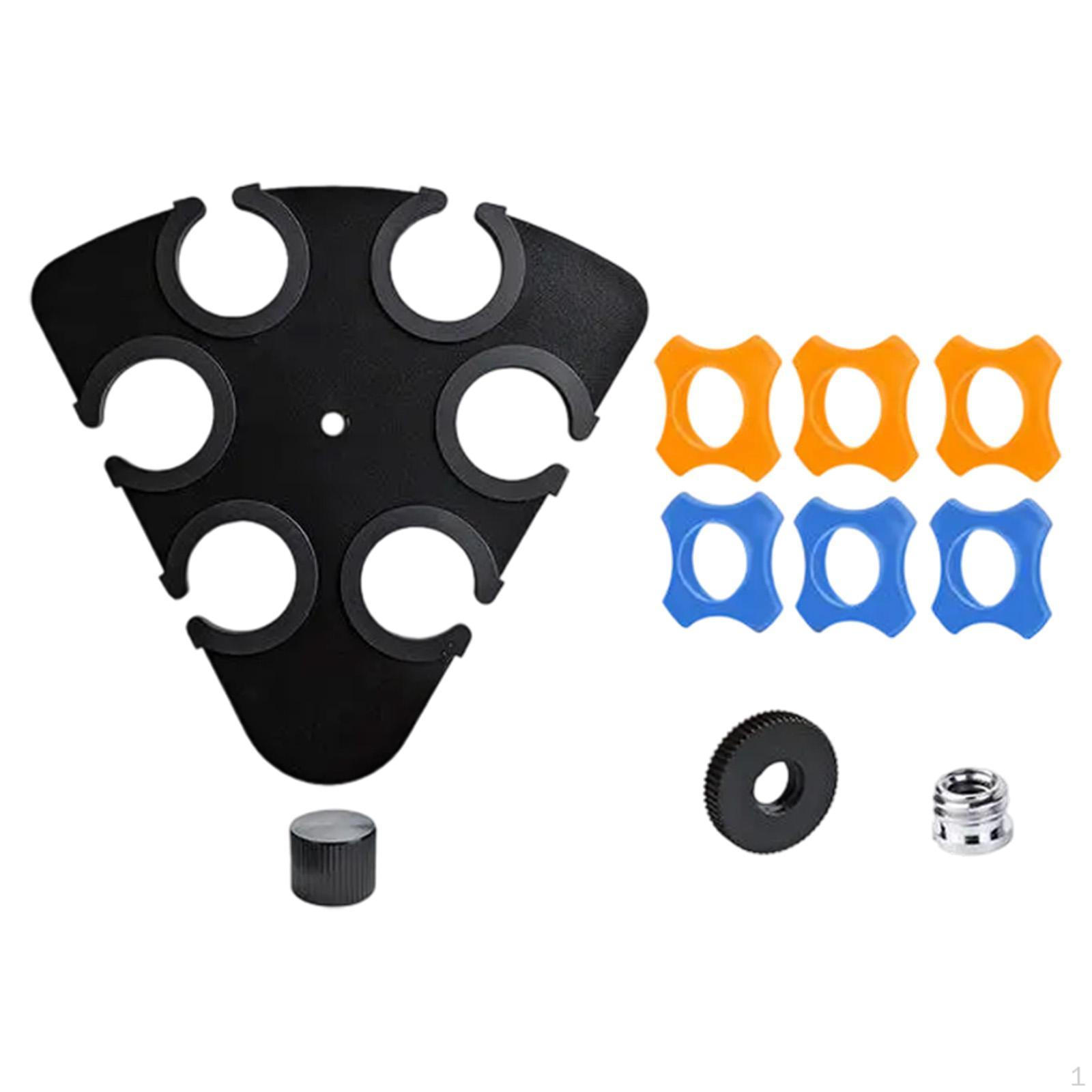 

Держатель для нескольких микрофонов, органайзер для сцены, подставка для принадлежностей, настольная микрофонная стойка 6 Slot