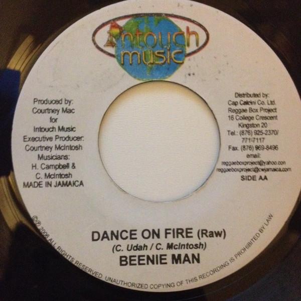 

7inch Record BEENIE MAN - Dance On Fire NONE Intouch Music 2006 Jamaica Reggae, Ska & Dub Used