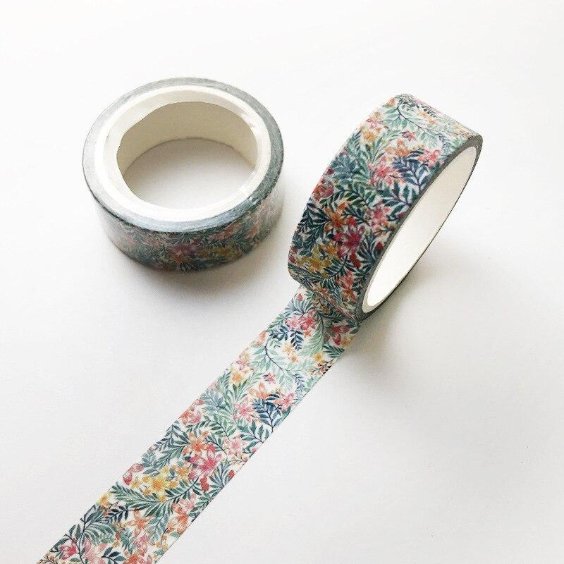 5m Cartoon Animal Plants Pattern Washi Tape Decorative Sticker Stationery Planner Tape Sticker DIY Scrapbooking Journal Decor