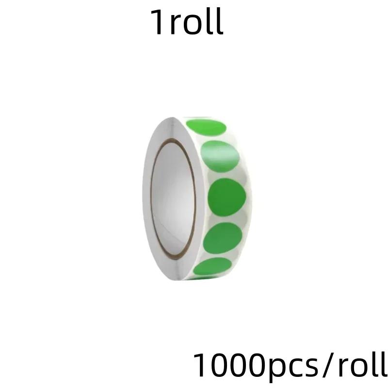 1000 PCS Color Dot Label Sticker  Classification Mark Coated Paper Sticker Rolls  Kawaii Stationery  Aesthetic