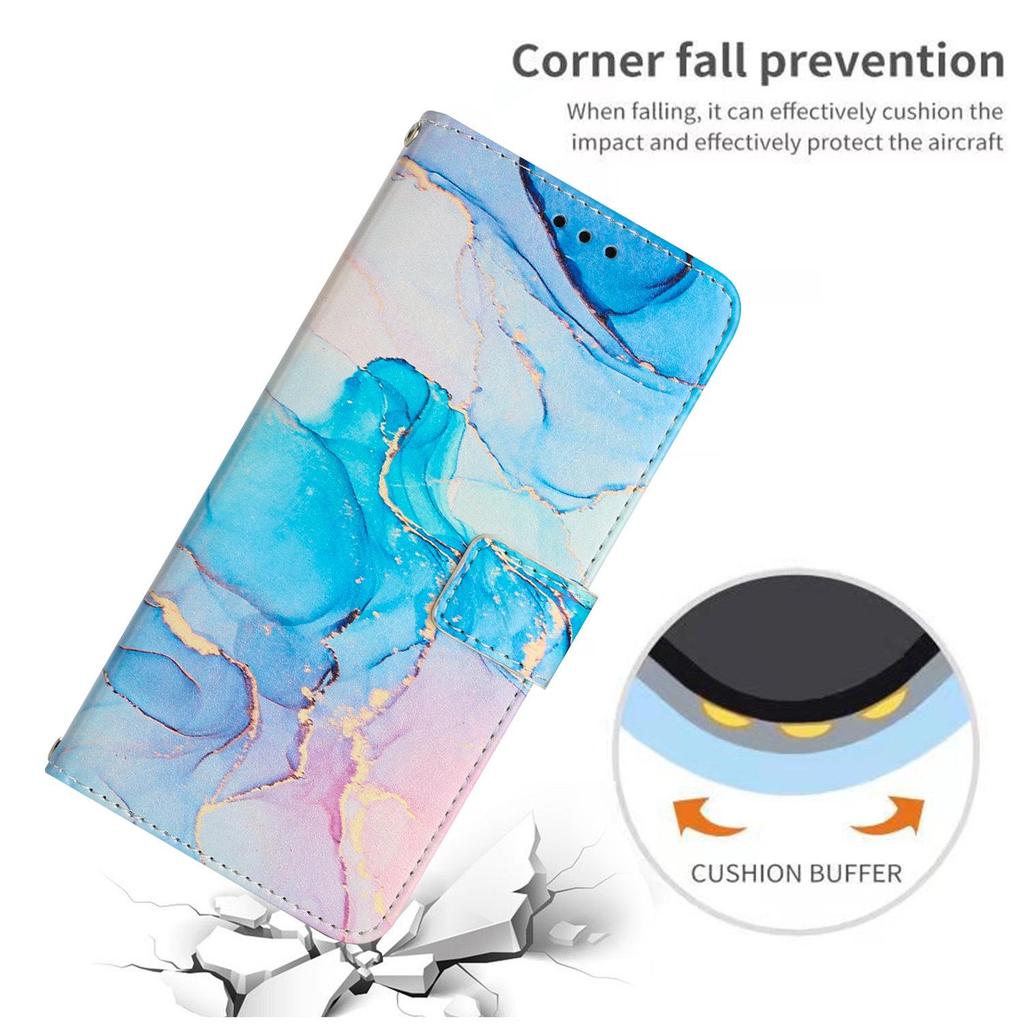 INFINIX GT 50 PRO 5G Painted Marble Leather Flip Case with Card Holder