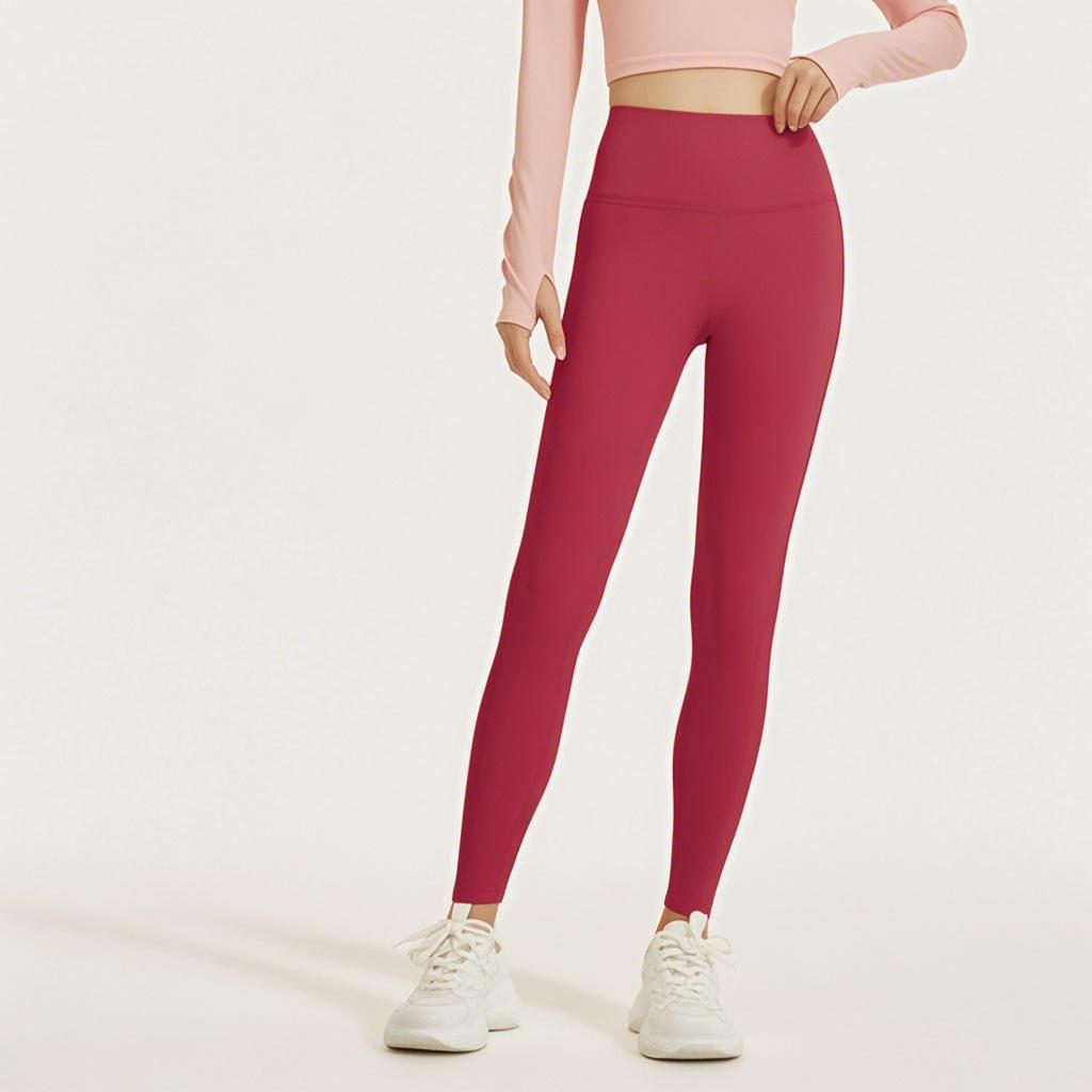 Women's Quick-Dry High-Waist Yoga Pants – Breathable, Nude-Feel, Hip-Lifting Tights for Spring/Summer