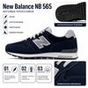New Balance Nr. 565 Bequemes Vielseitiges Gewebe Zweilagiges Rindsleder Low-Top Laufschuhe Unisex Sneaker Blau ML565EN1