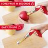 1PC Premium Stainless Steel Kitchen  Apple Corer Tool Ultra Sharp Easy to Use & Clean Durable Fruit Corer Remover