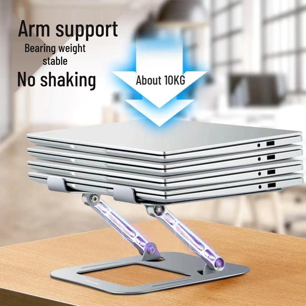 Foldable Alloy Steel Laptop & Tablet Stand for Video Conferencing