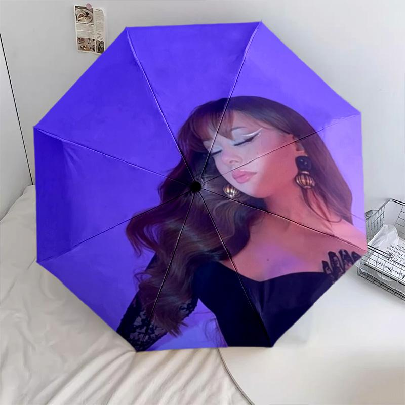 Elegant Fashion Portrait Automatic Umbrella - Suitable Travel Outdoor Portable Umbrella Birthday Gift Daily Essentials