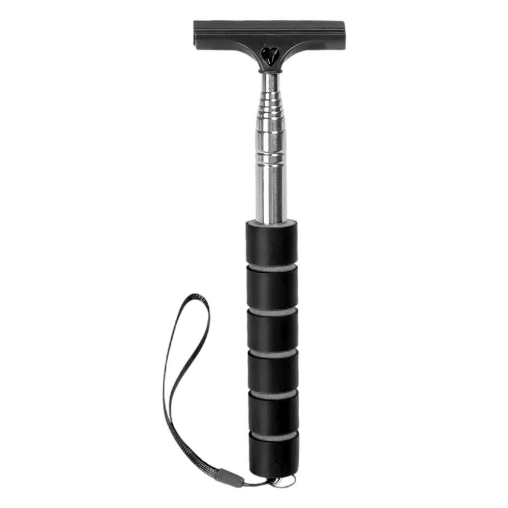 

Мини-скребок для автомобильного зеркала, скребок для бокового зеркала, стеклоочиститель зеркала заднего вида с телескопическим стержнем, портативный инструмент для очистки автомобиля чёрный