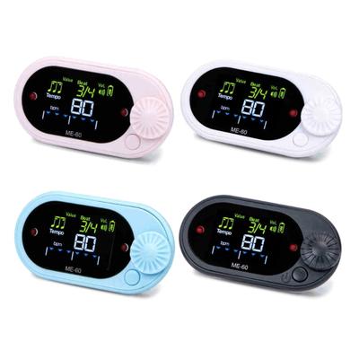 Sports Metronome Electronic Metronome Practice Trackers with Back Clip Chromatic Tuner ABS Texture for Music Lover